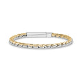 Two Tone Interlocking Link Bracelet