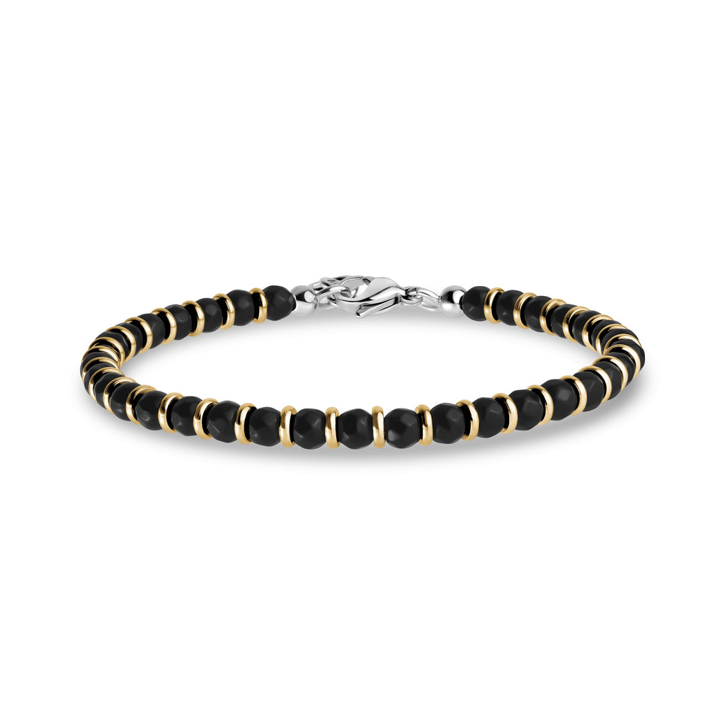 Golden Noir Agate Bracelet