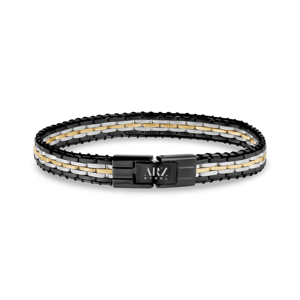 Modern Contrast Link Bracelet
