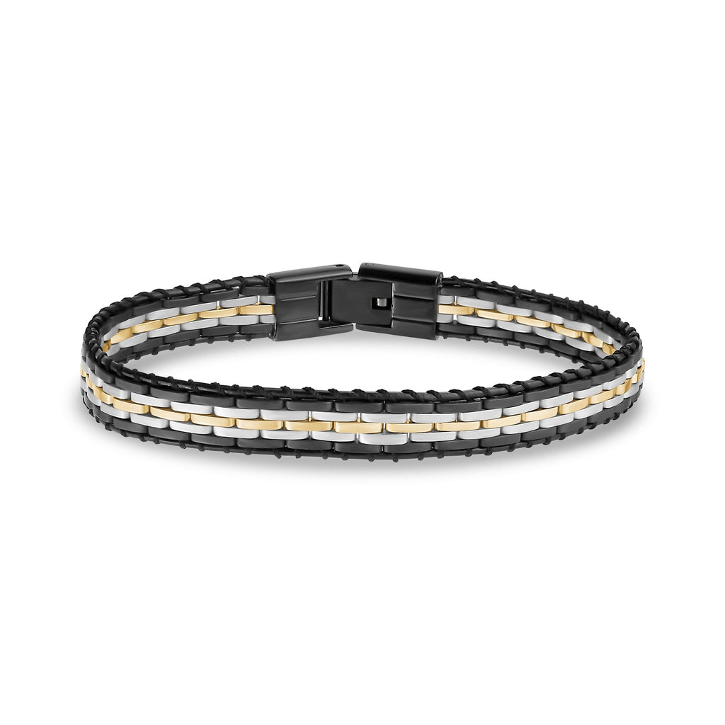 Modern Contrast Link Bracelet
