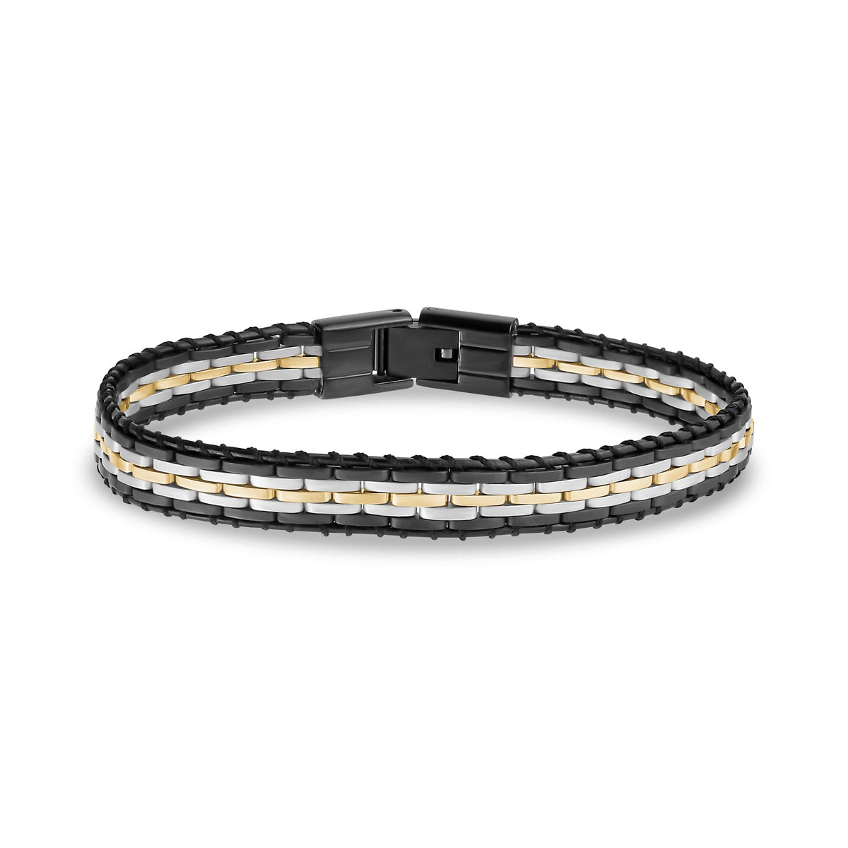 Modern Contrast Link Bracelet