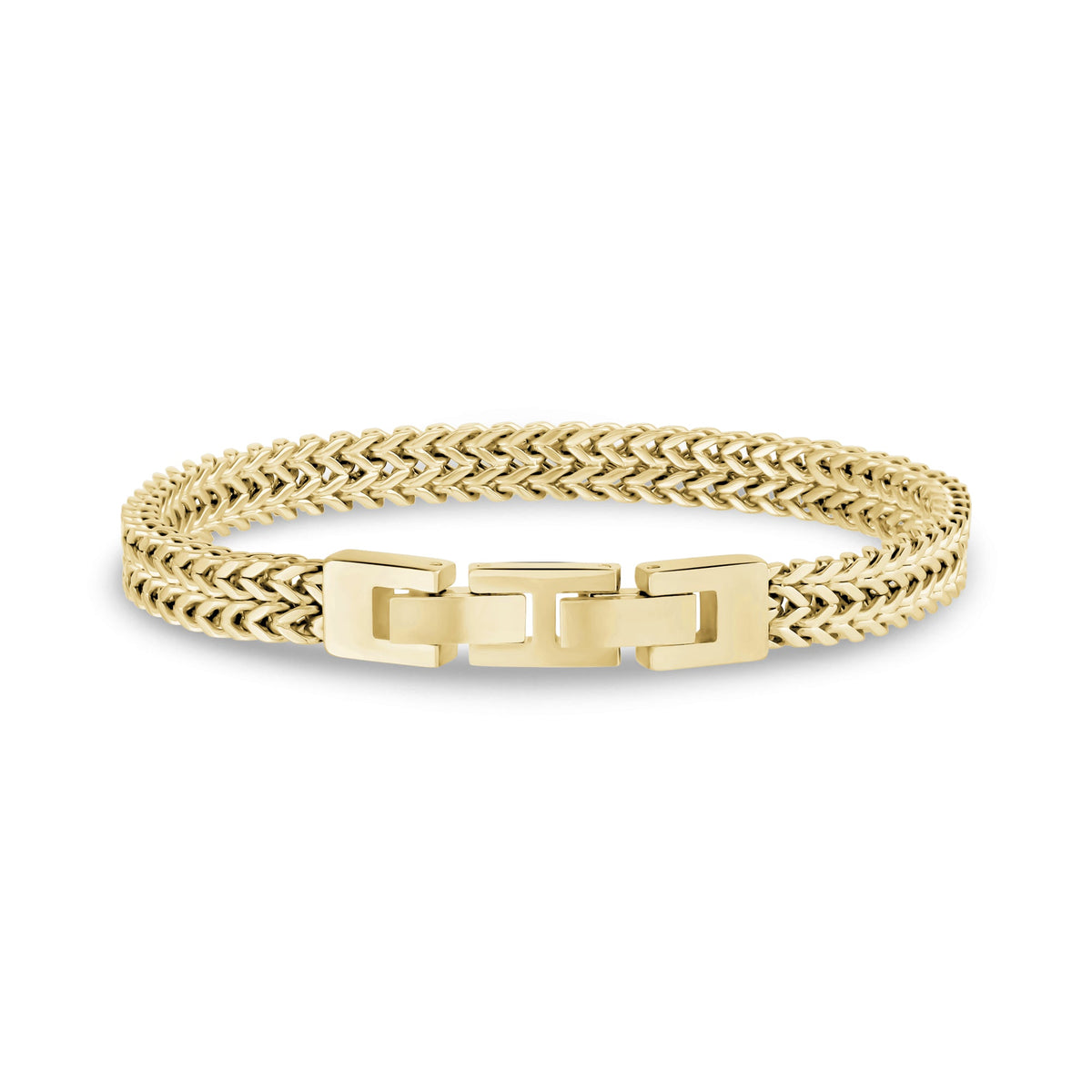 Polished Double Franco Link Bracelet