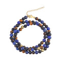 Triple Row Gemstone Bracelet
