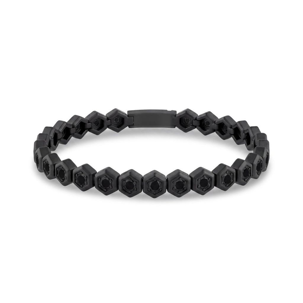 NOX Black Stone Tennis Bracelet