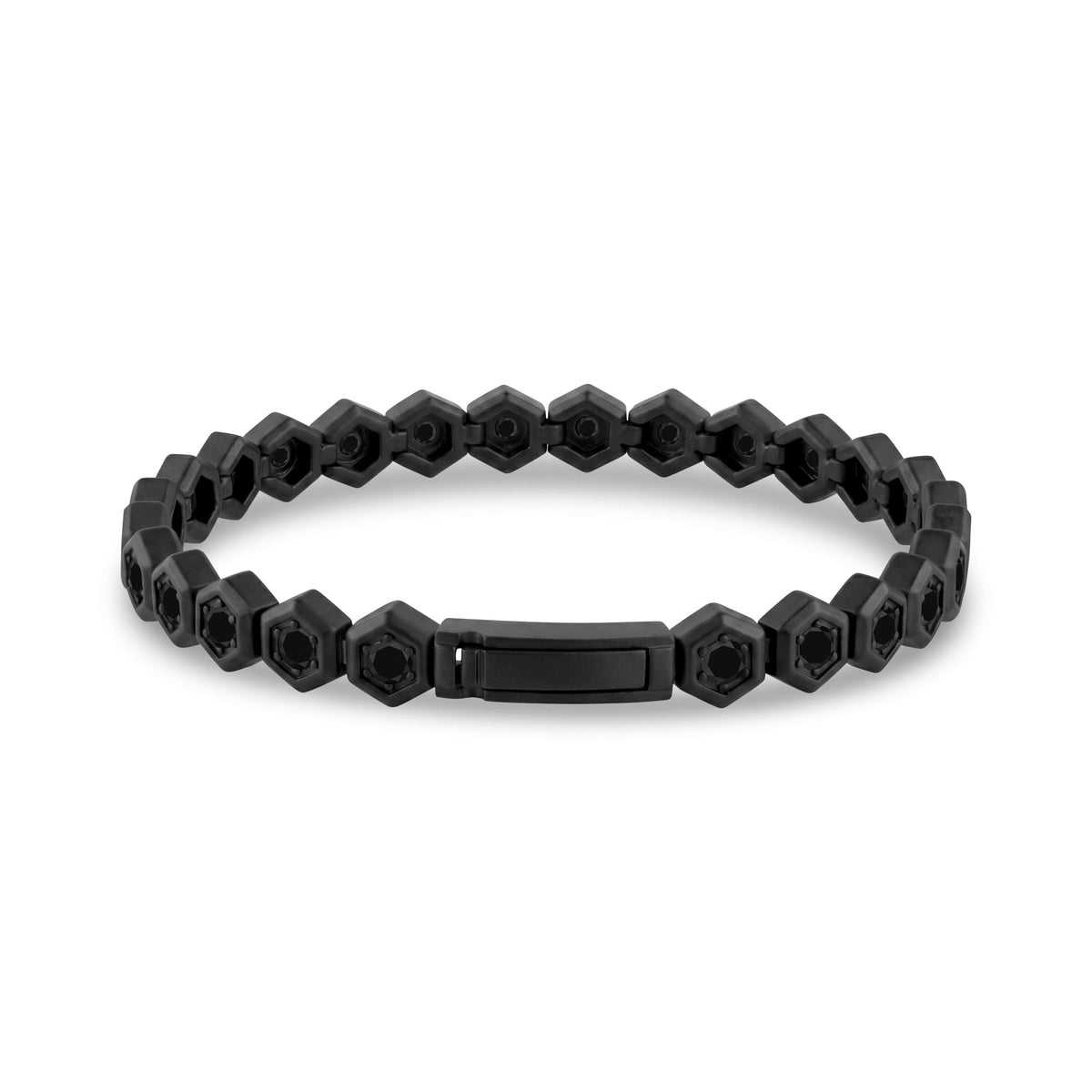NOX Black Stone Tennis Bracelet