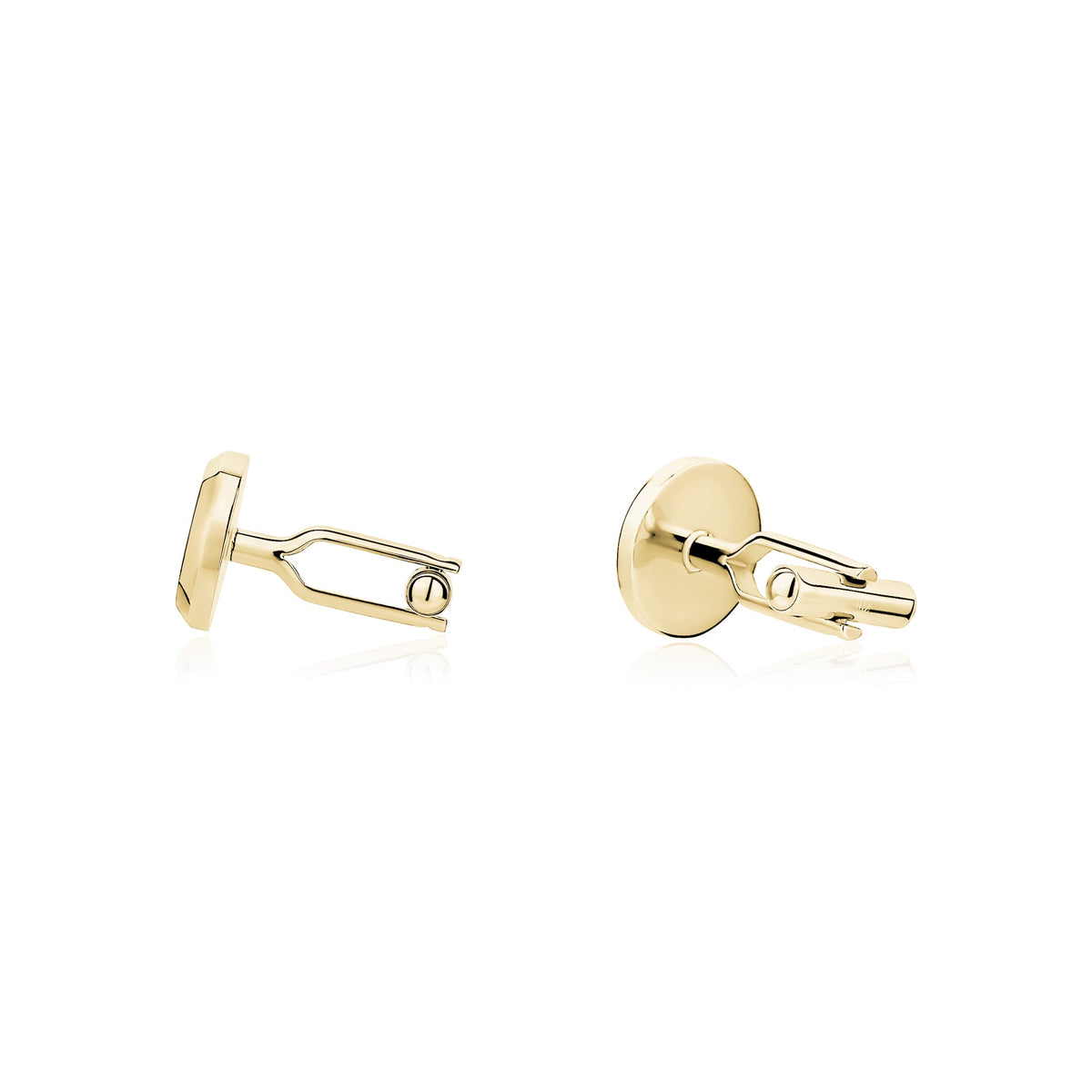 Round Beveled Edge Cufflinks