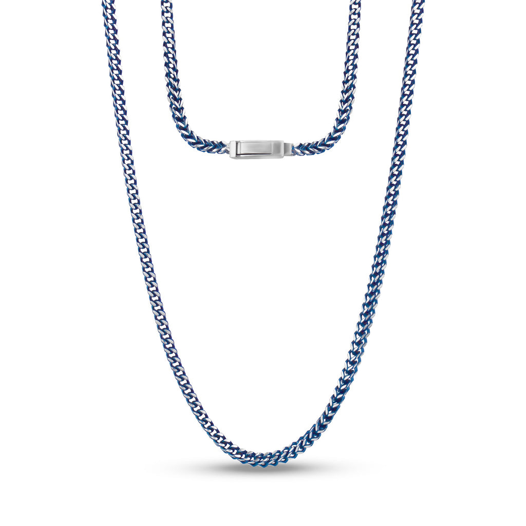 Electric Blue Franco Link Chain