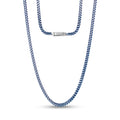 Electric Blue Franco Link Chain