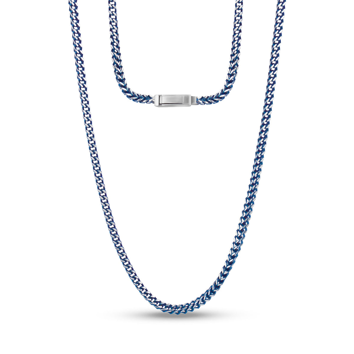 Electric Blue Franco Link Chain
