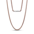 Coffee Brown Franco Link Chain