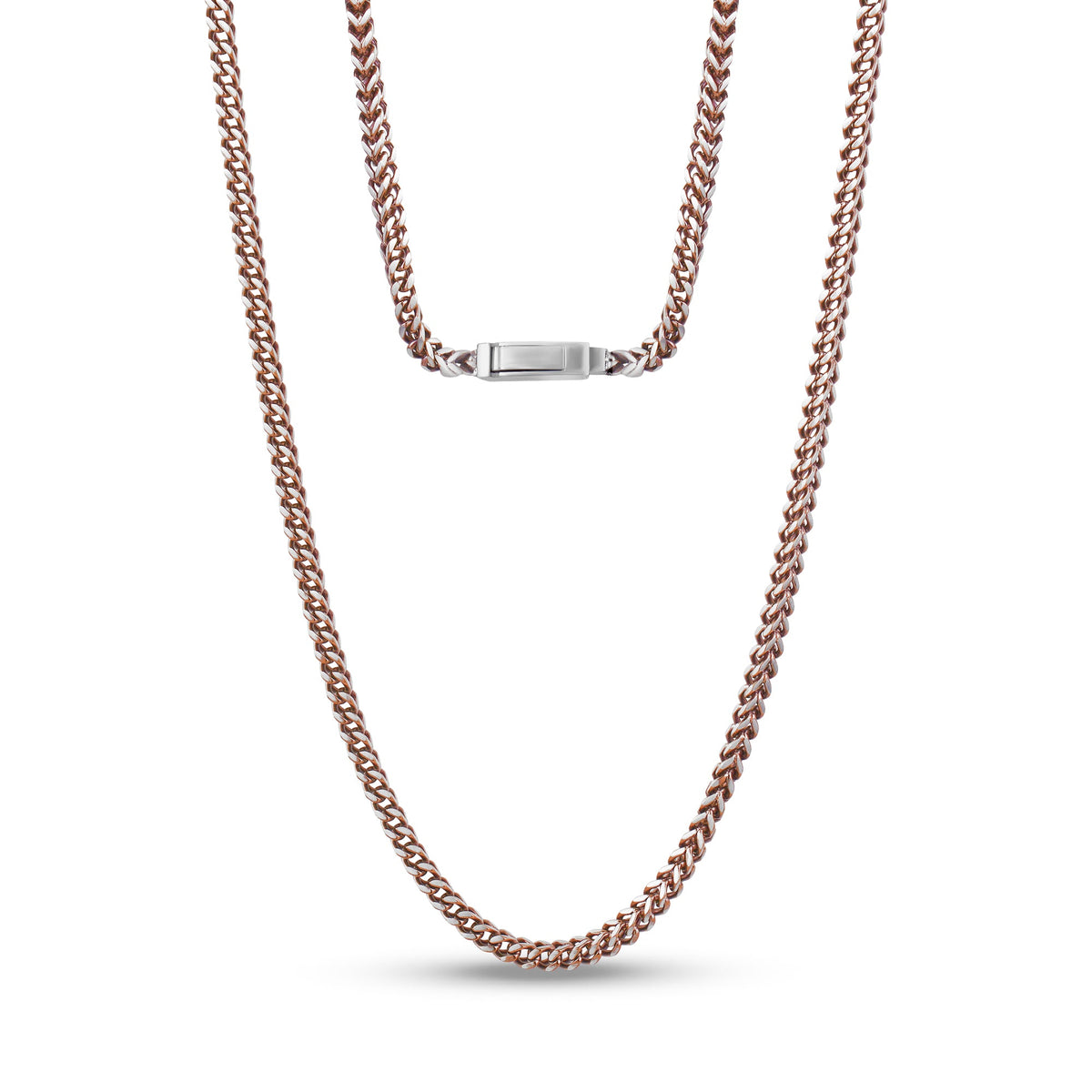 Coffee Brown Franco Link Chain