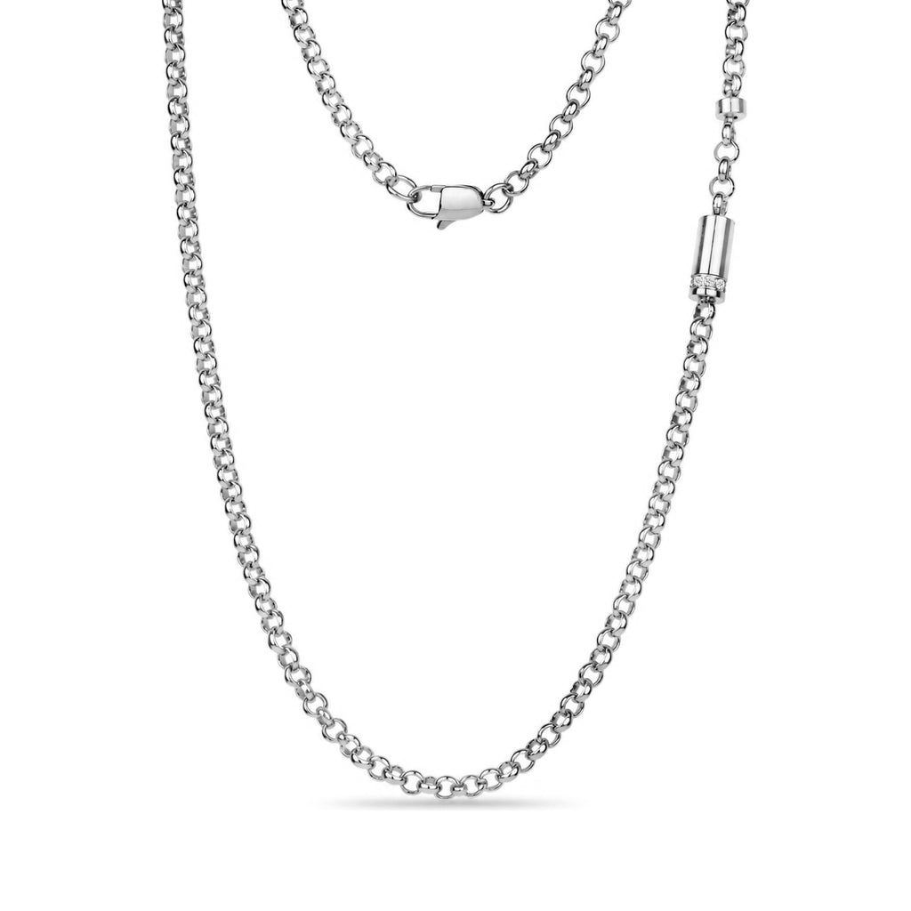 Lab Diamond Urn Link Necklace
