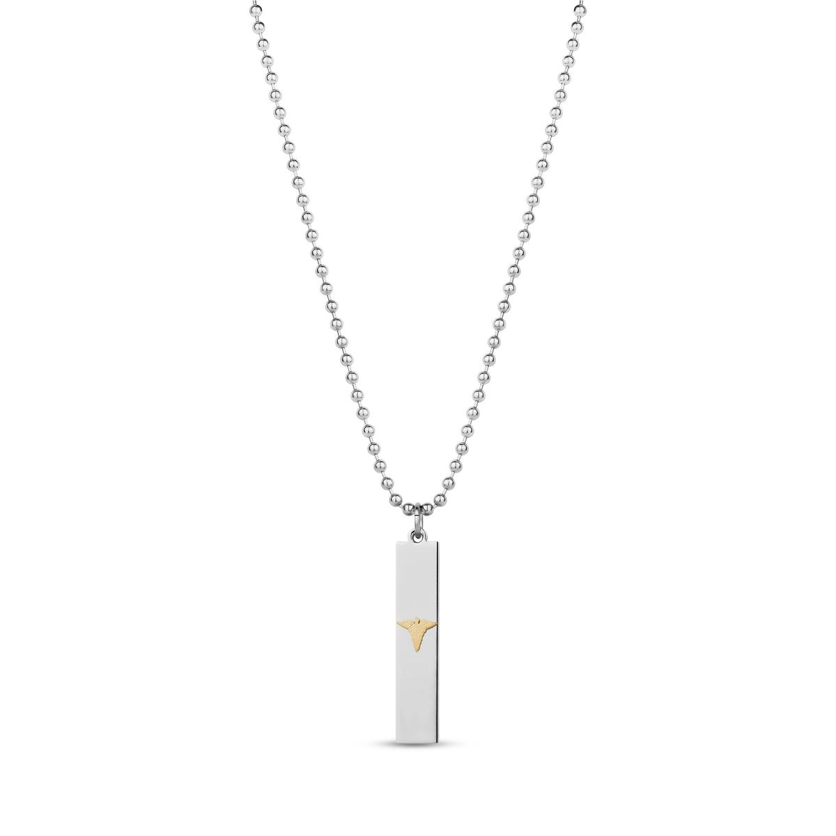Medical Caduceus Bar Pendant
