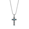 Skulls and Stones Cross Pendant