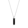 Black Stone Bar Pendant