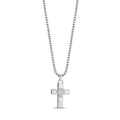 Textured Edge Cross Pendant