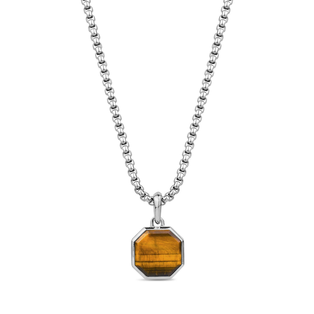 Tiger’s Eye Octagon Pendant