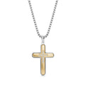 Two Tone Cross Pendant