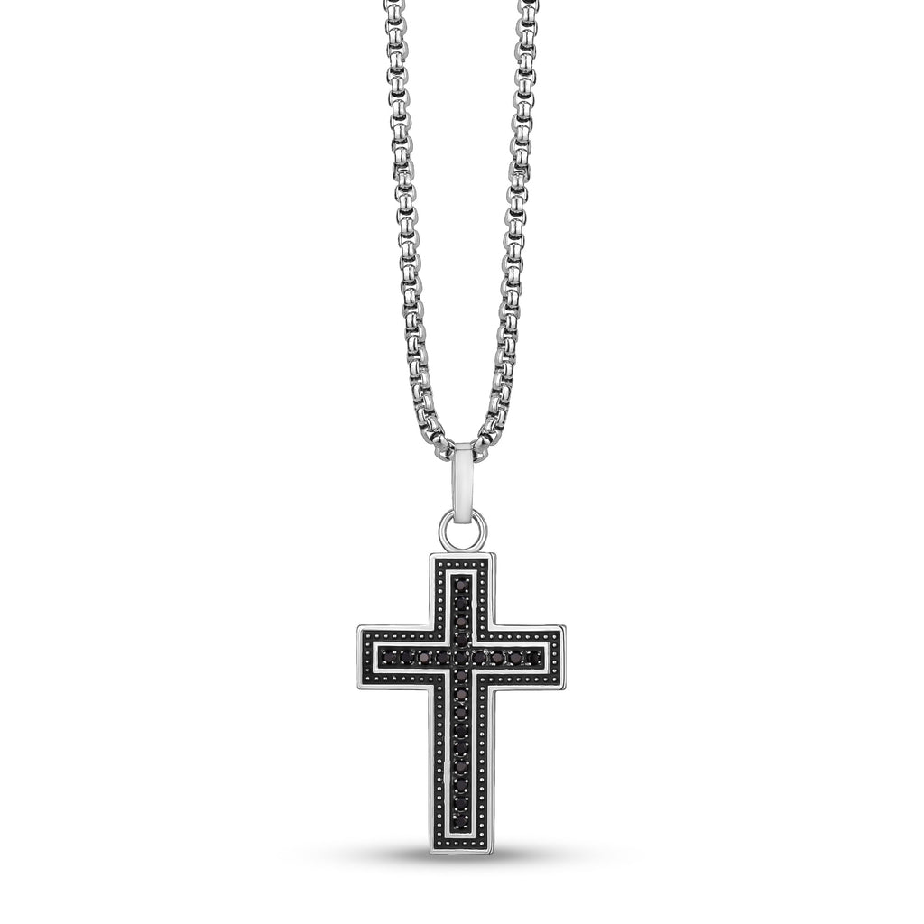 Stone Set Cross Pendant