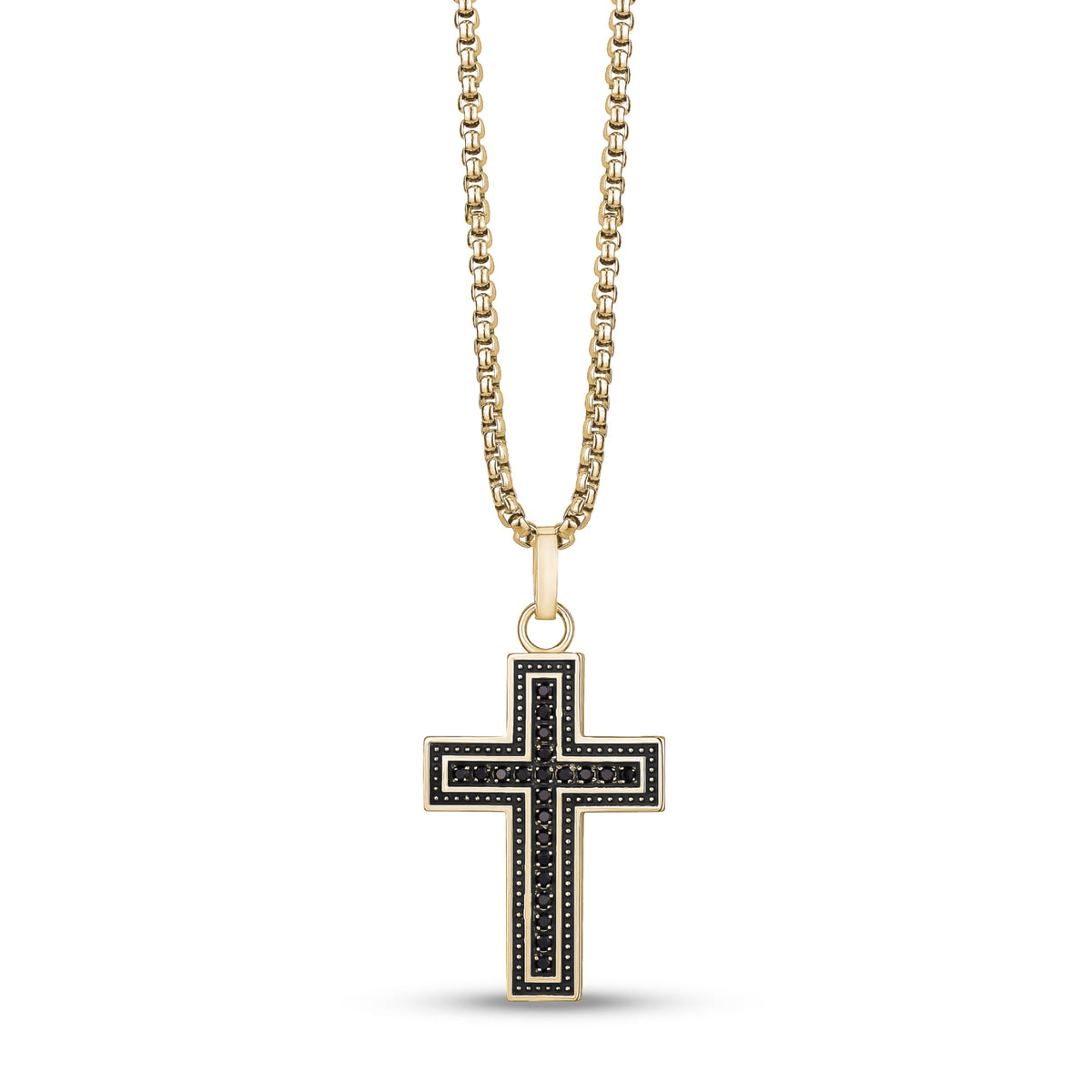 Stone Set Cross Pendant