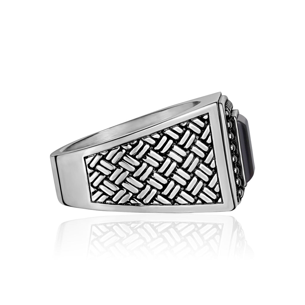 Black Onyx Signet Ring