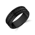 Double Row Black Stone Matte Band