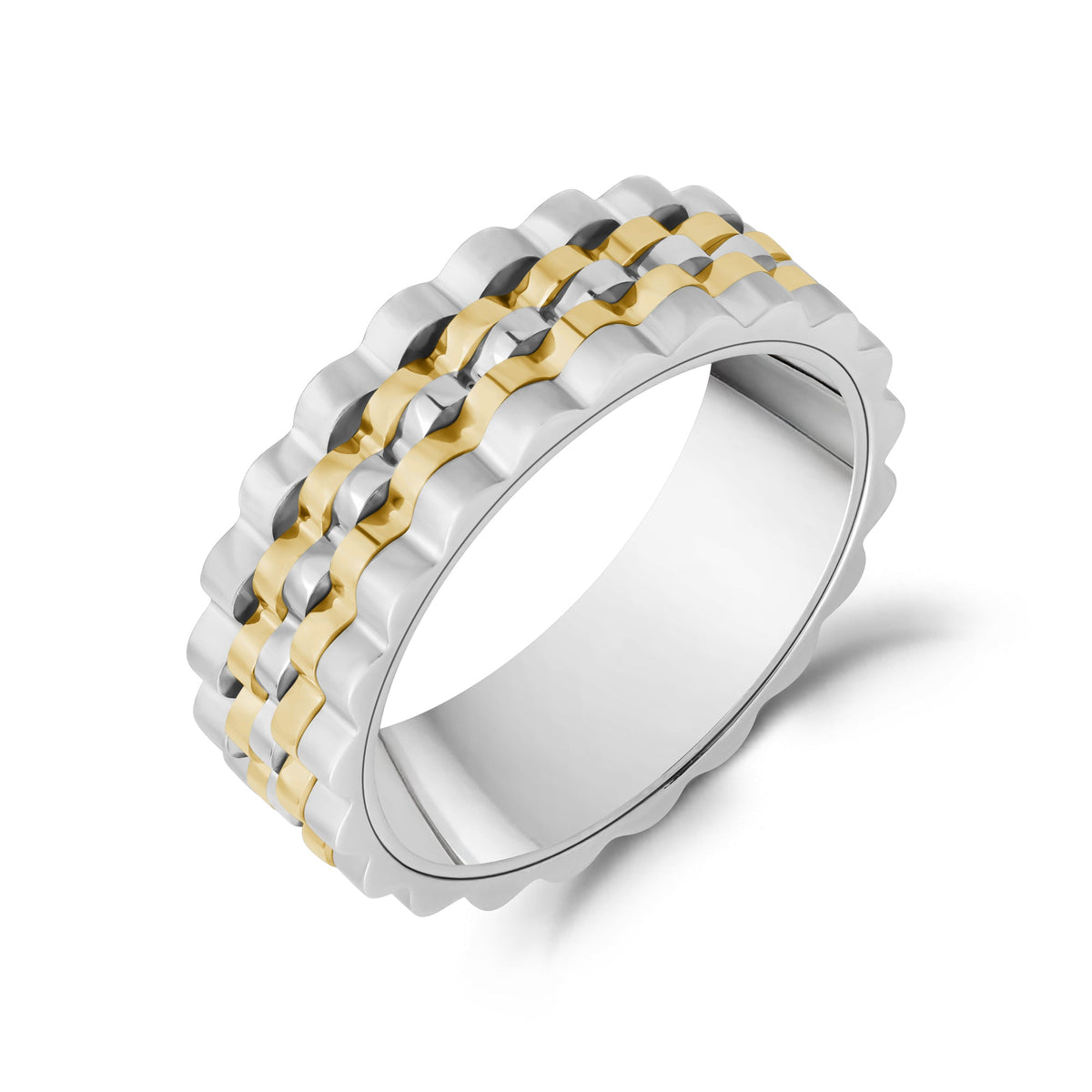 Ripple Link Two-Tone Band