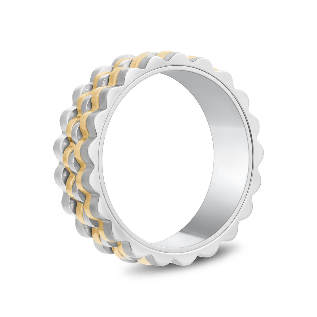 Ripple Link Two-Tone Band