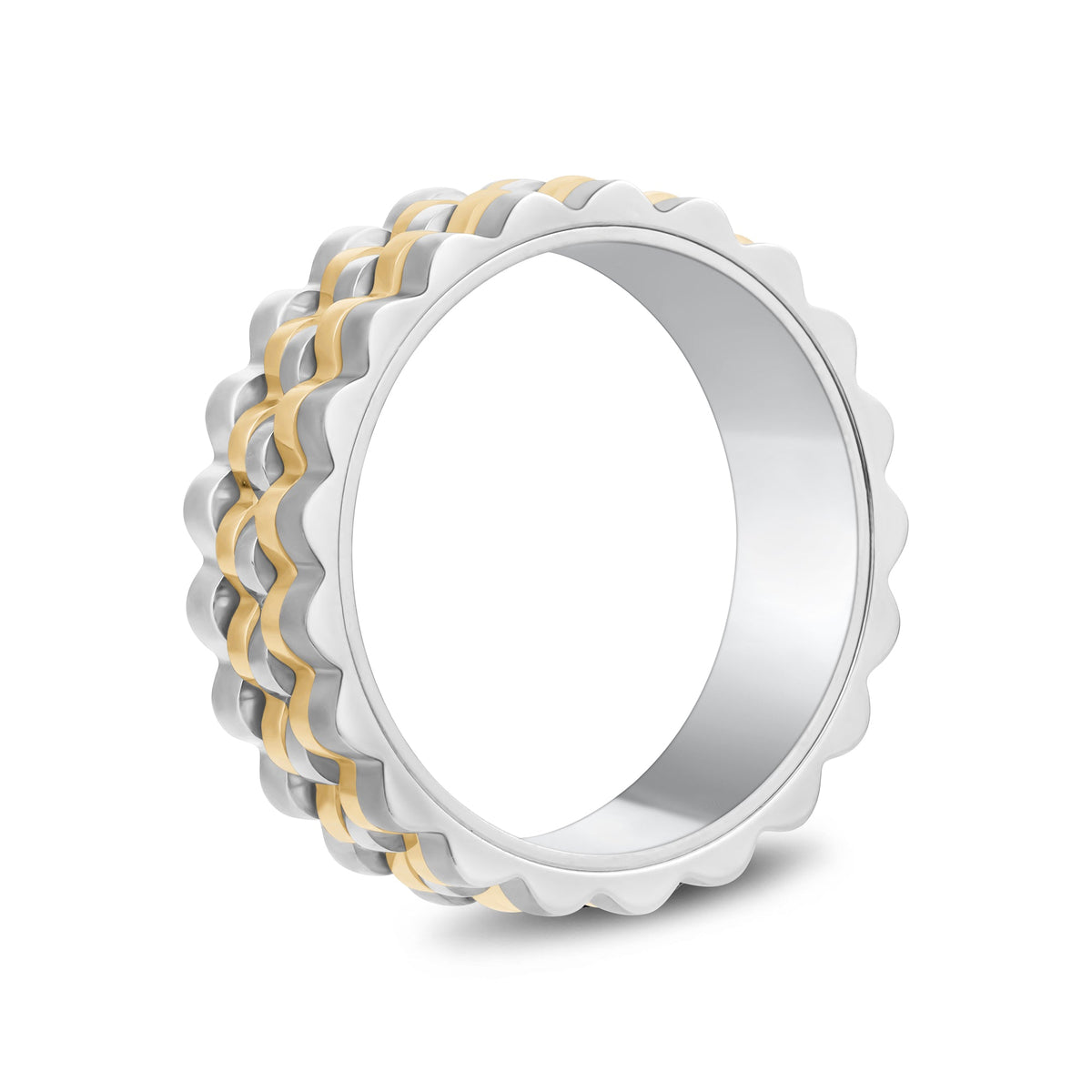 Ripple Link Two-Tone Band