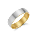 Gold Interior Brushed Wedding Band