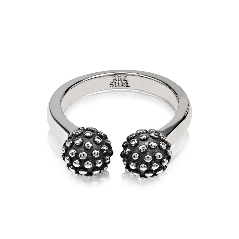 Textured Dual Ball Ring