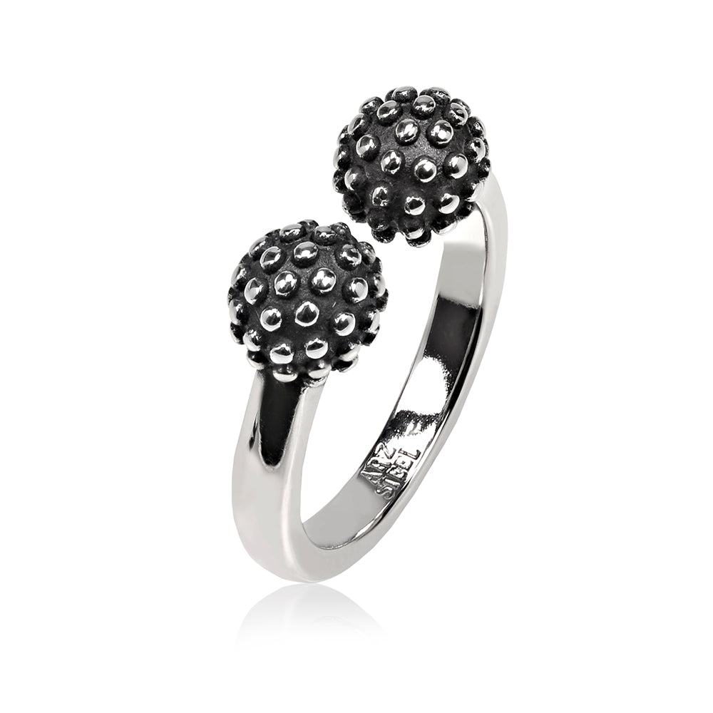 Textured Dual Ball Ring