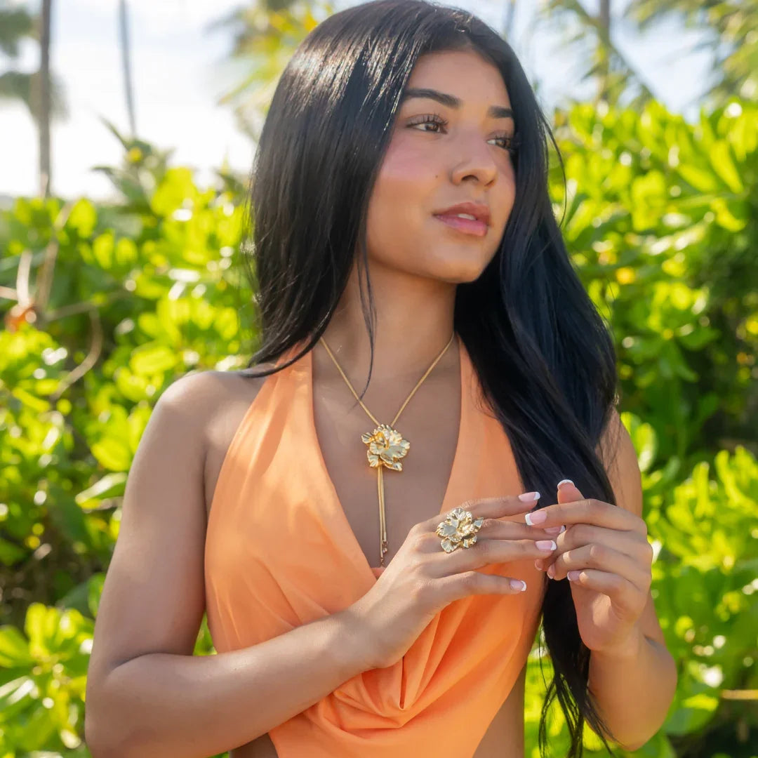 Hibiscus Petal Necklace