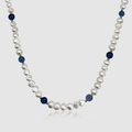 Cobalt Blue - Real Pearl Necklace