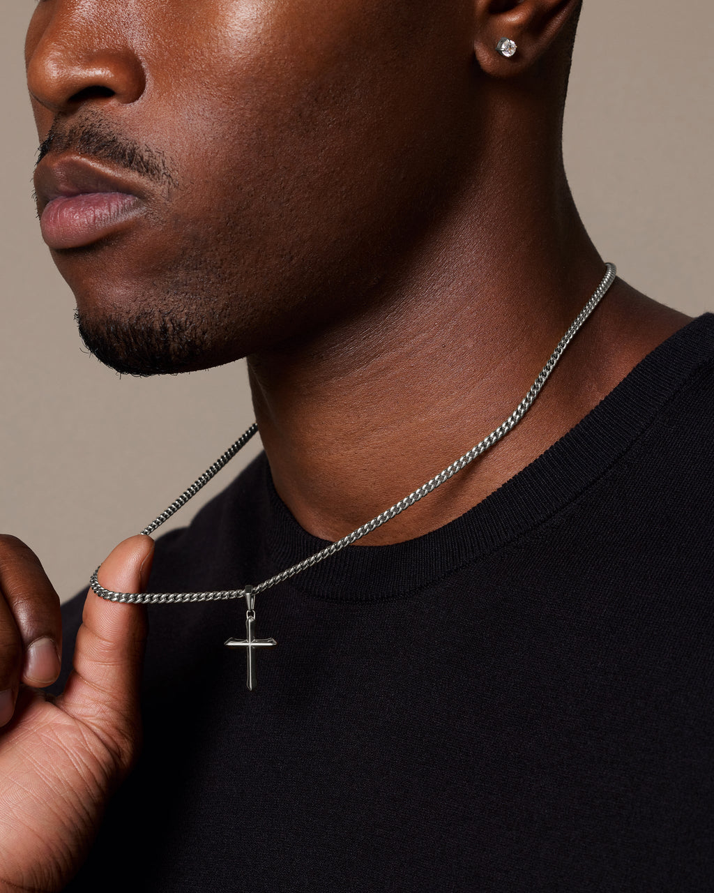 Architectural Cross Pendant