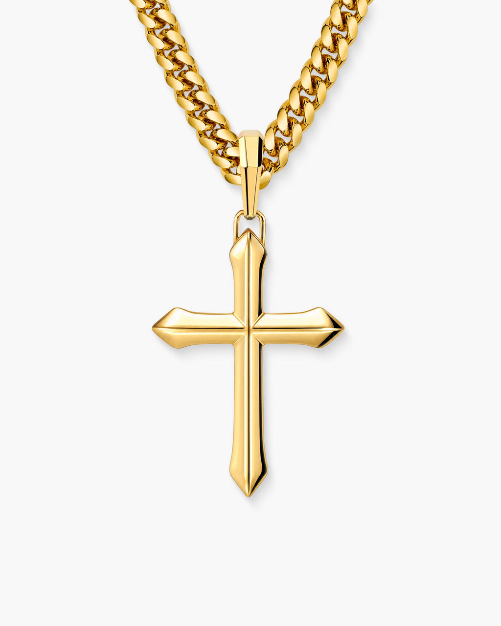 Architectural Cross Pendant