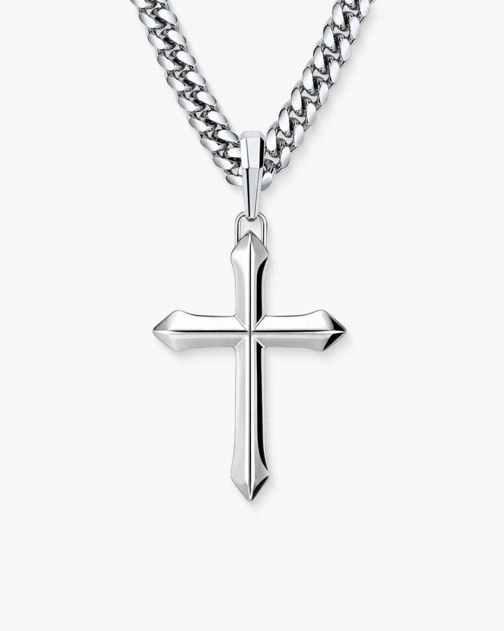 Architectural Cross Pendant