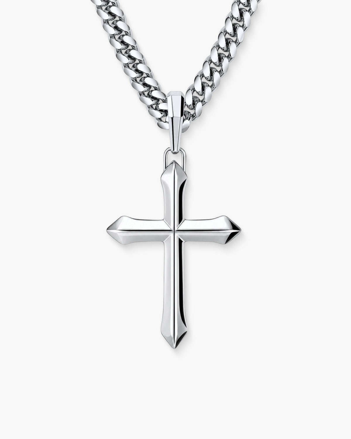 Architectural Cross Pendant