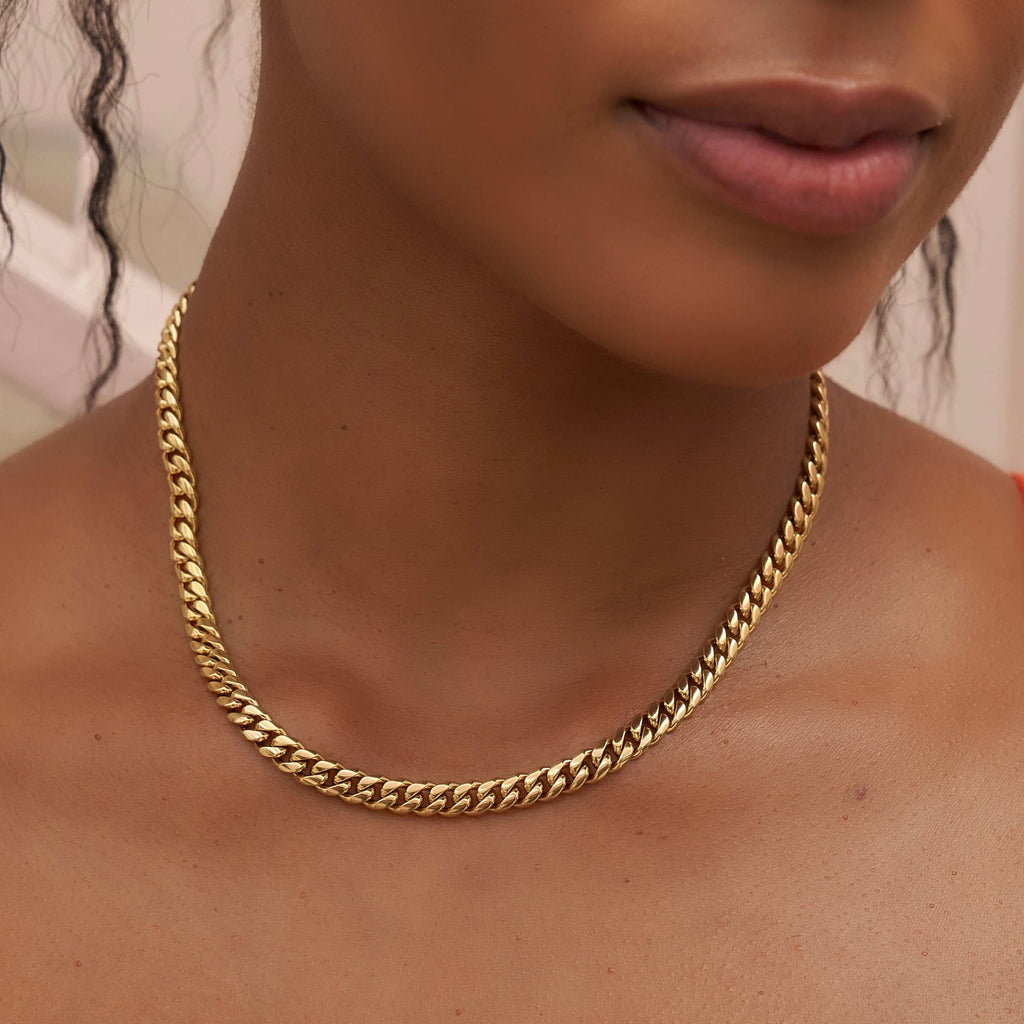 Miami Cuban Necklace in Yellow Gold - 5mm