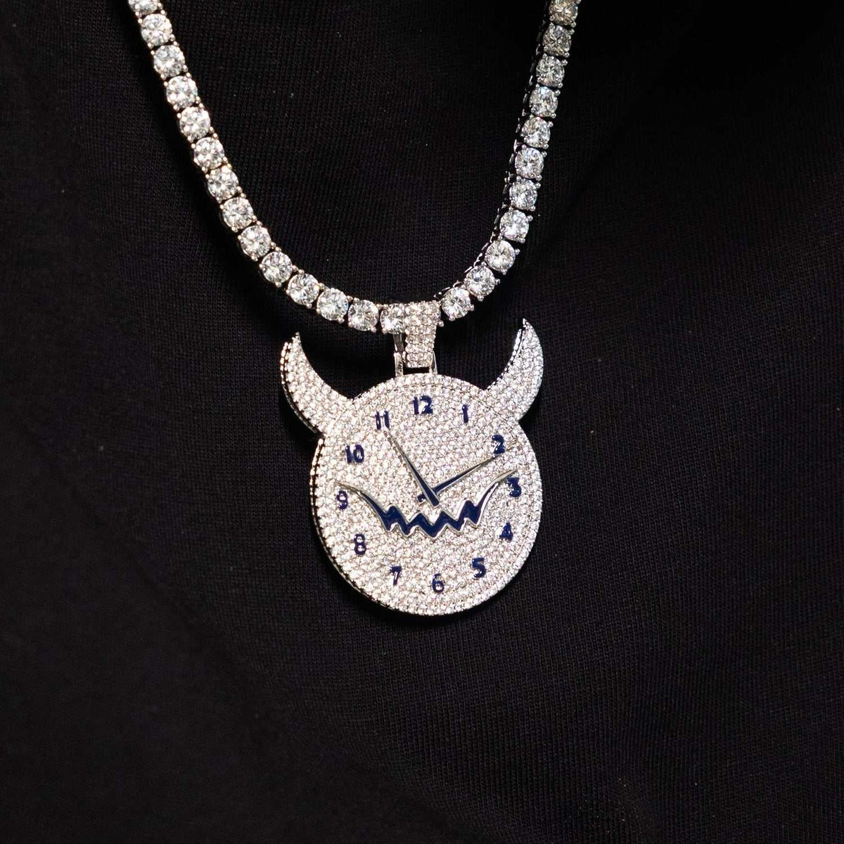 Fivio Demon Time Pendant - White Gold