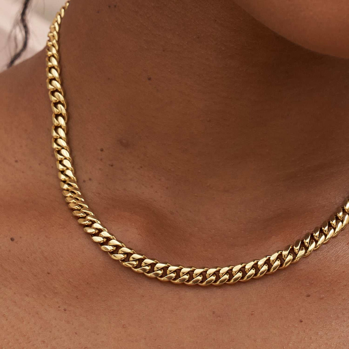 Miami Cuban Necklace in Yellow Gold - 5mm