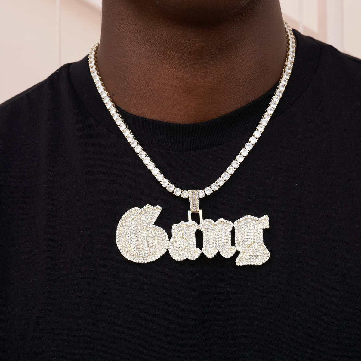 Custom Name Plate Baguette Gothic Font