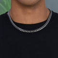 Miami Cuban Chain in Black Rhodium - 8mm