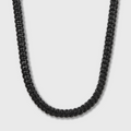 Iced Cuban Chain (Black) - 10mm