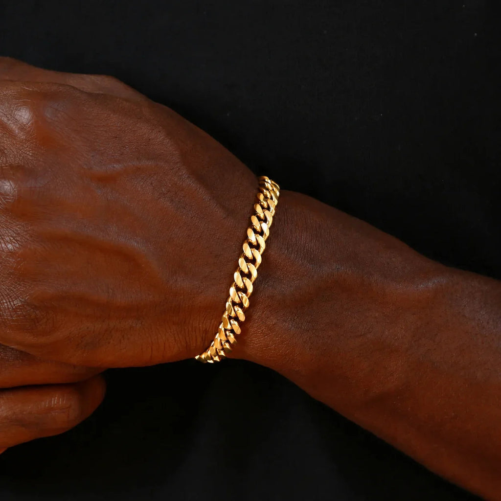 Mens Cuban Link Bracelet - 8mm