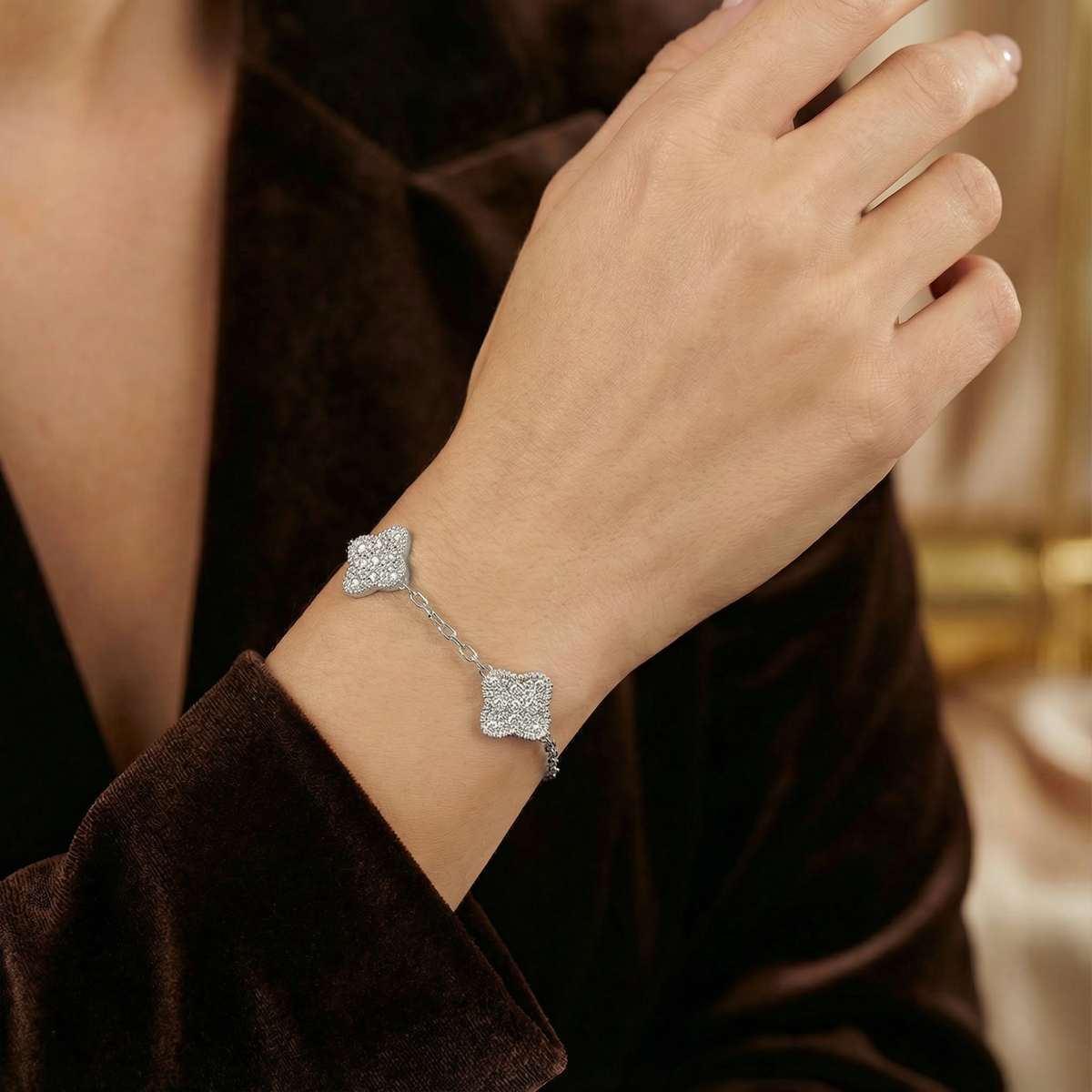 Clover Royale Bracelet (Silver)