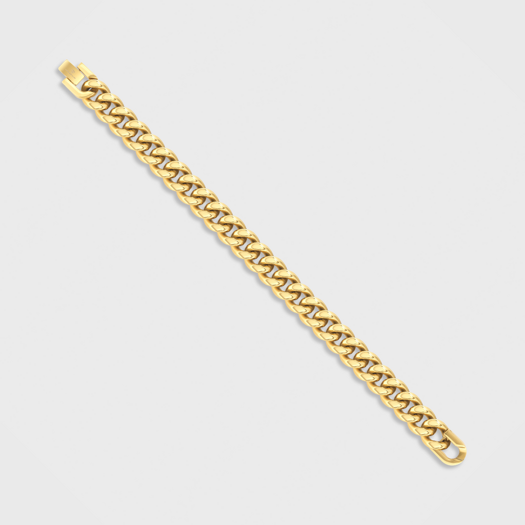Cuban Link Bracelet (Gold) - 12mm