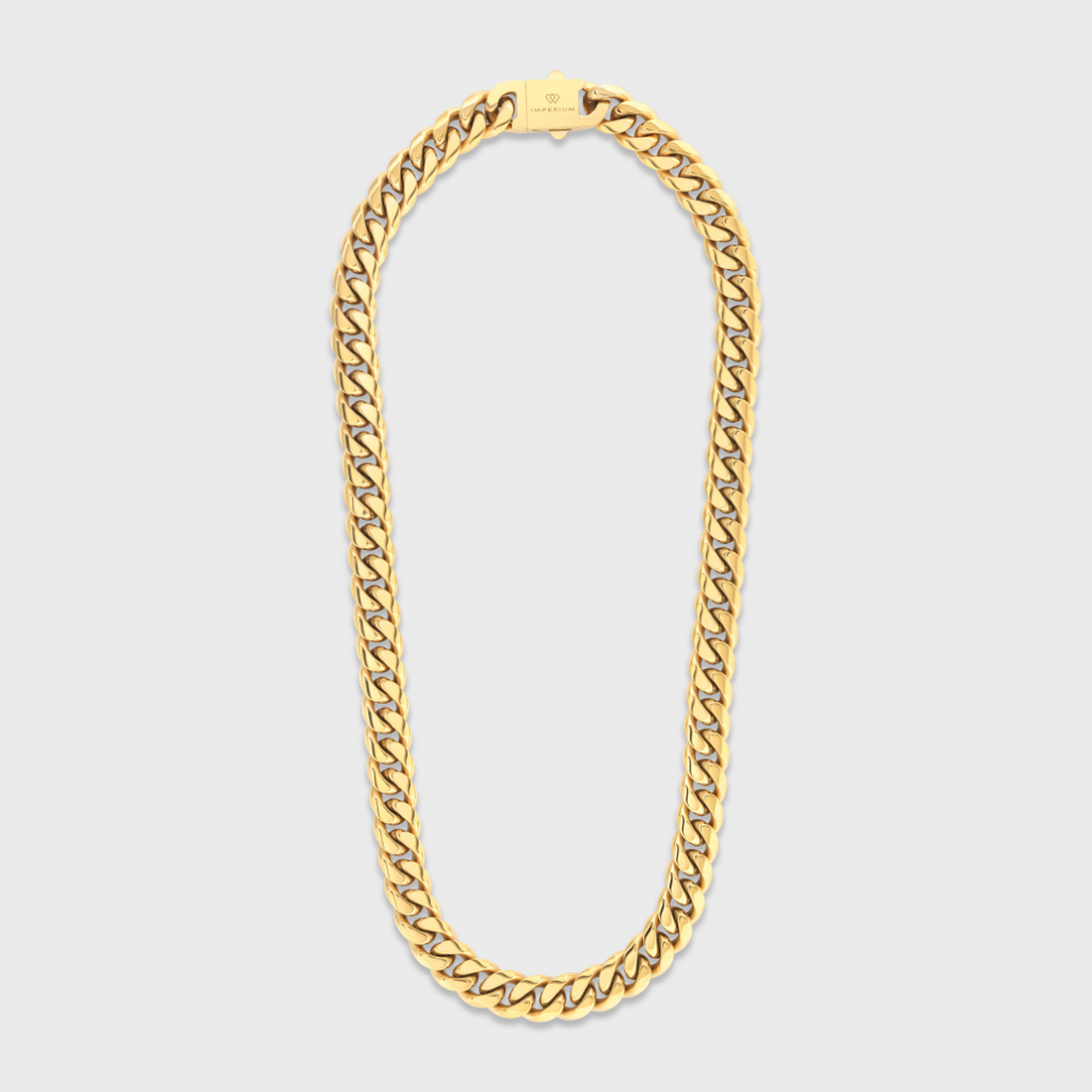 Cuban Link Chain (Gold) - 12mm