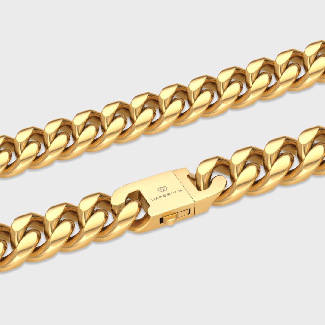 Cuban Link Chain (Gold) - 16mm