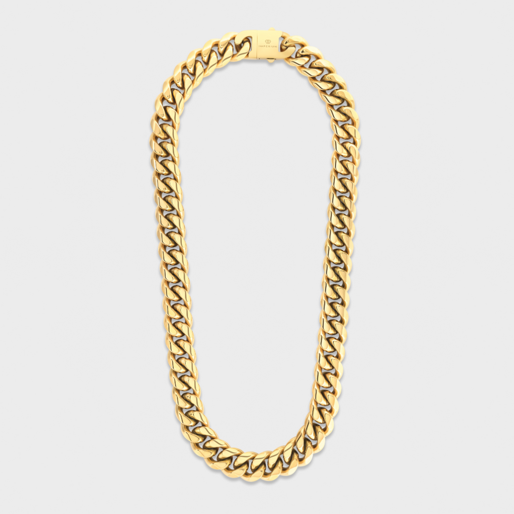 Cuban Link Chain (Gold) - 16mm